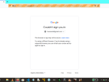 This Browser Or App May Not Be Secure Error While Attempting To Login