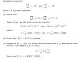 Macroeconomics General Solution Differential Equation Economics