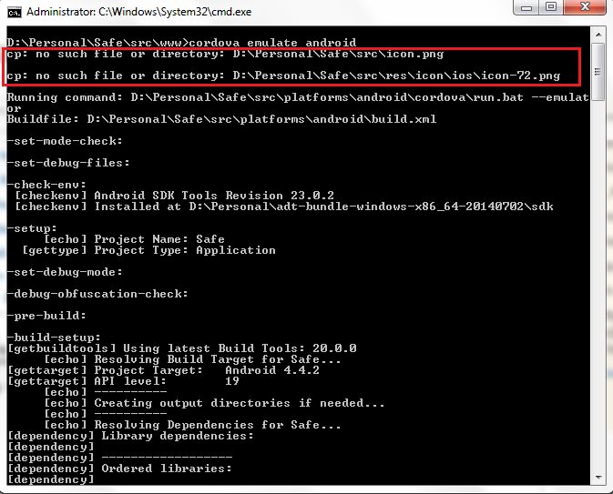 Cordova Errors Running Android Emulator From Command Line Stack - Minimal Textures - Creative HD Collection
