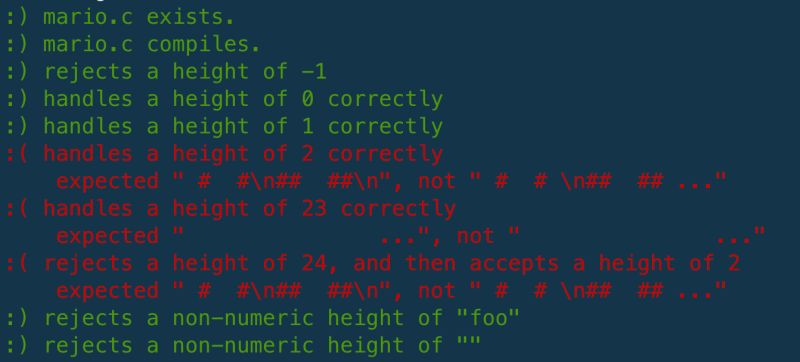 Check 50 Errors On Hello Mario More Comfortable Week 1 Problem Set - Minimal Images - Classic Mobile Collection