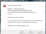 C C Debug Assertion Failed On Visual Studio Community 2015 Stack