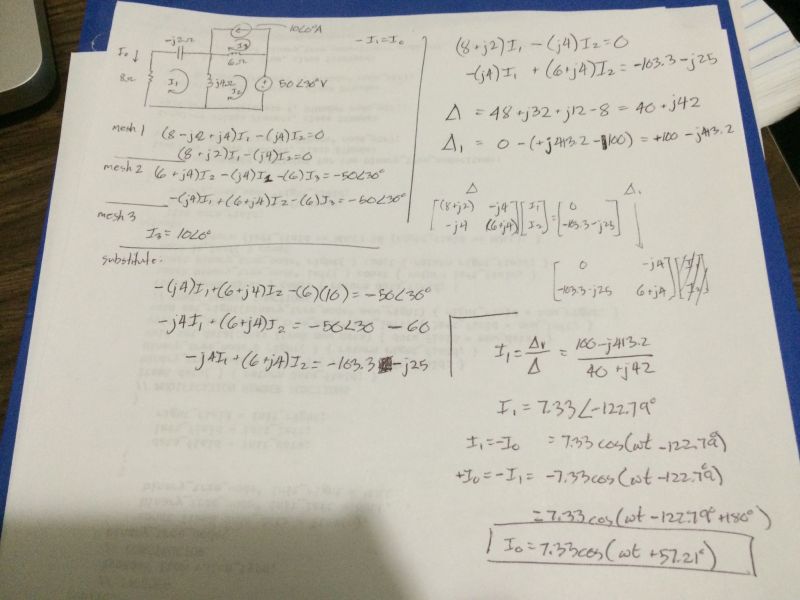 Mesh Analysis On Ac Circuit Electrical Engineering Stack Exchange - Nature Wallpapers - High Quality Desktop Collection