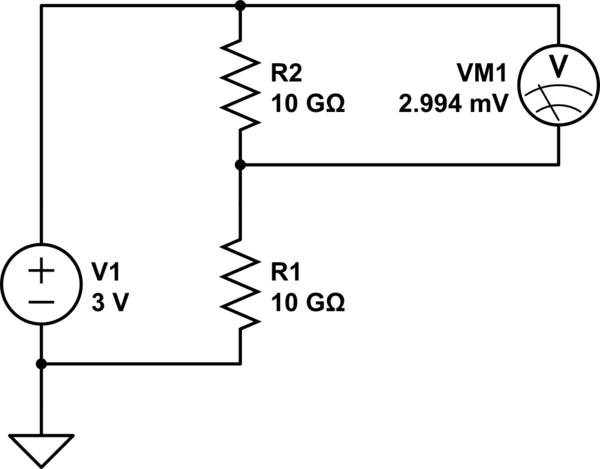 Determine Voltage Drop Over 10g Resistors With Cheap