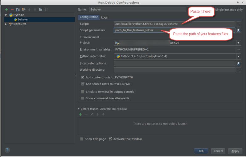 Python How To Run A Feature File Using Pycharm Community Stack Overflow - Ultra HD Light Pictures for Desktop
