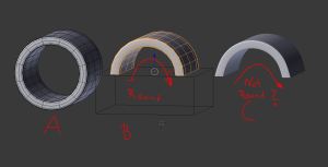 cylinder half cut shape round blender subsurf boolean