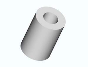 cylinder hole steel cylinders section cross axisymmetric ansys thick 3d geometry axis them problem which three solid radius something analysis