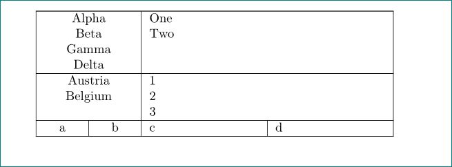 Horizontal Alignment Table Align Single Cell Without Using Multicolumn Tex Latex Stack - Creative Ocean Picture - Retina