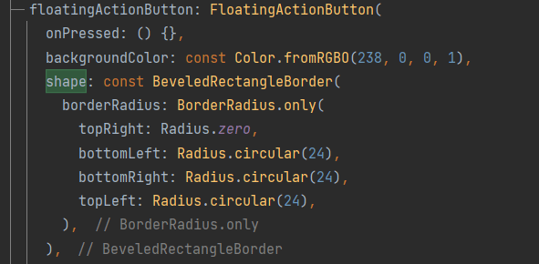 Code with radius circle