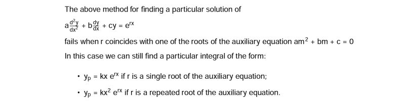 Calculus Why Does The Method Of Undetermined Coefficients Fails For Exponential Functions For - Premium Space Design Gallery - HD