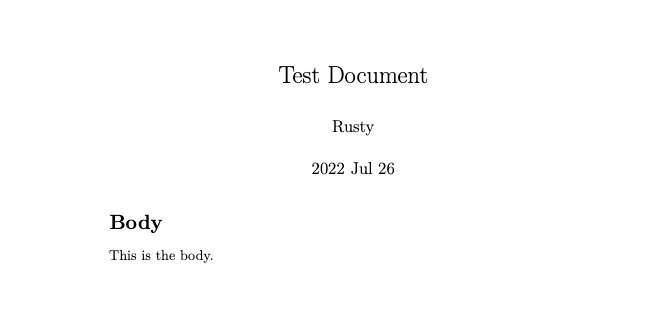 screenshot of pdf output