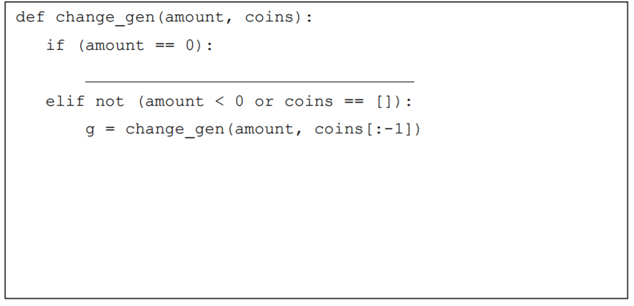 Python generators, which are available in python 2.2 or later, allows us to control these procedures easily preserving concise programs. Recursive Generator For Change Money Python Stack Overflow
