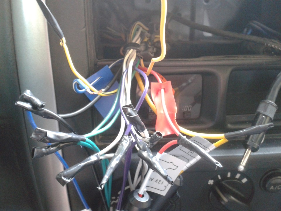 Installing Car Radio Cords Issue Motor Vehicle