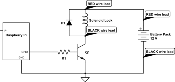 The solenoid works as a relay to power a terminal block with 12 volts supplied directly from the battery. Hardware How To Use Solenoid Lock 12v Dc Raspberry Pi Stack Exchange