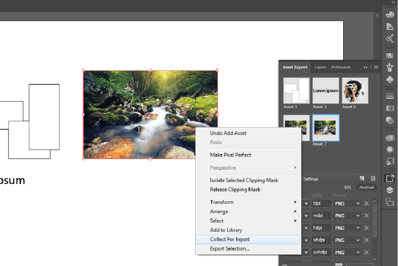 Illustrator How To Export Artwork By Layers Graphic Design Stack - Premium Mountain Illustration Gallery - Desktop