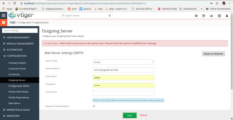 Php Vtiger Can T Set The Outgoing Server Stack Overflow - Mountain Patterns - Amazing Desktop Collection