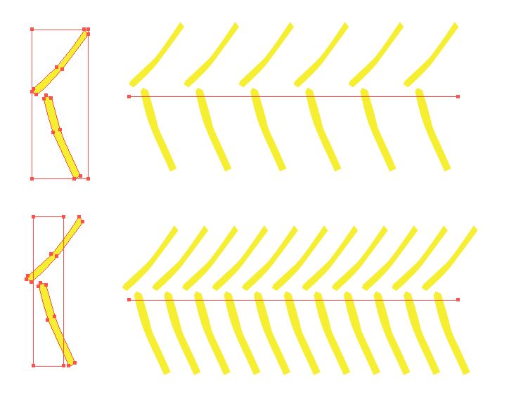 Path Illustrator How To Create A Pattern Brush That Overlaps Itself - Gradient Illustration Collection - HD Quality