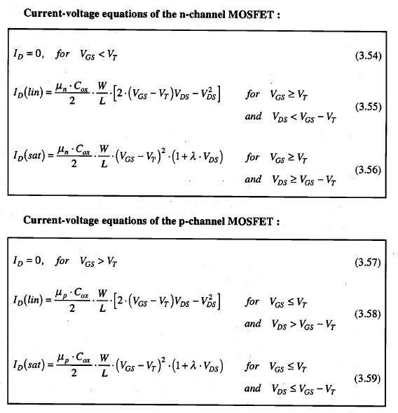 What Do V And V Stand For In A Mosfet