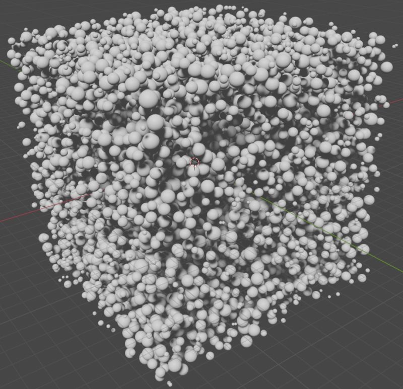 Random Closed Packing Of Non Overlapping Spheres Inside A Cube Using - Sunset Illustrations - Stunning High Resolution Collection