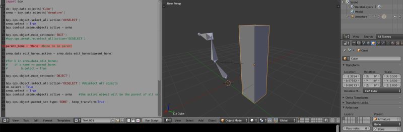 Parent An Object To A Bone In Python Blender Stack Exchange - Amazing Colorful Texture - Ultra HD