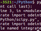 Python Importerror No Module Named Integrate Stack Overflow