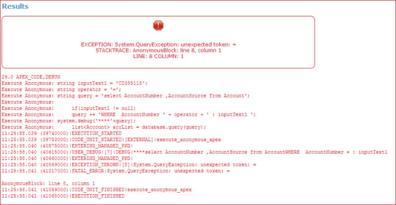 Salesforce Facing A Query Exception System Queryexception Unexpected - Ultra HD Light Patterns for Desktop