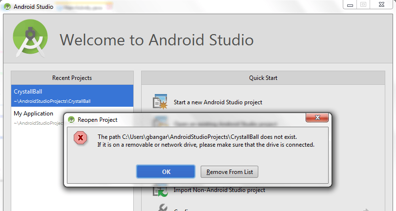 Delete project in android Studio | Thư viện cuộc sống