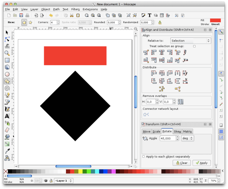 Inkscape Sharp Sloped Edges Graphic Design Stack Exchange - Premium Landscape Art Gallery - High Resolution