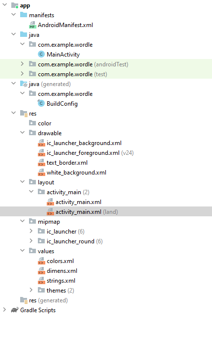 My project files