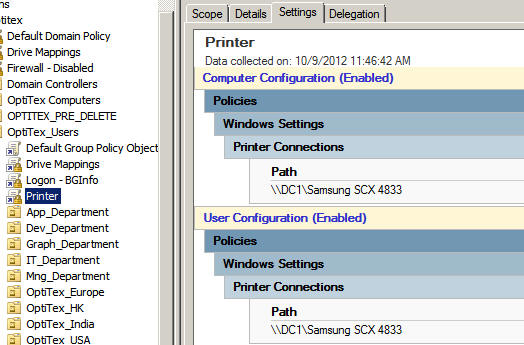 Windows Server 2008 R2 How To Set A Deployed Printer As Default Using - Modern Landscape Texture - Desktop