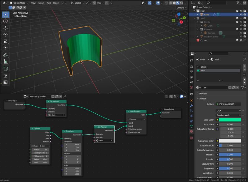 Shaders Why Using Boolean Mesh Node Material Is Ignored Blender Stack Exchange - Retina Mountain Textures for Desktop