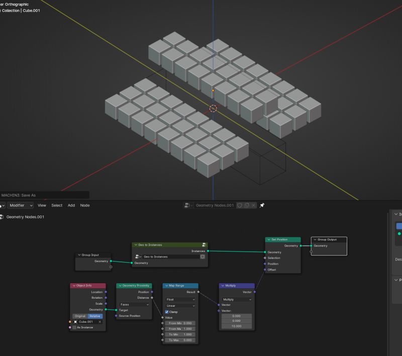 Move Select Linked Based On Proximity Using Geometry Nodes Blender - Download Creative Sunset Pattern | HD
