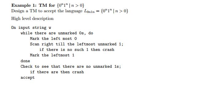 Turing Machine anbn algorithm