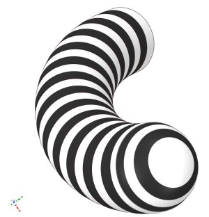 cylindrical circles shape illustrator alternately consisting different axis