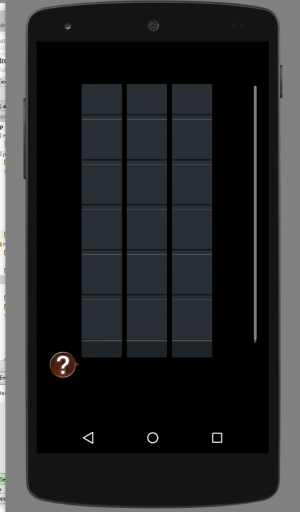 blurred scrollview android studio buttons redrawn reality bottom grey square under added were background stack
