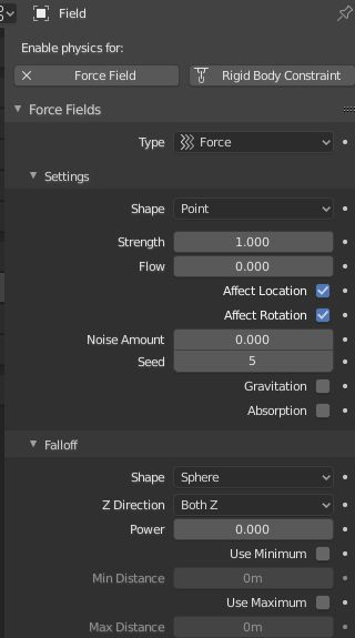 Force Fields Affecting Selected Rigid Body Objects Blender Stack Exchange - Modern Colorful Texture - Desktop