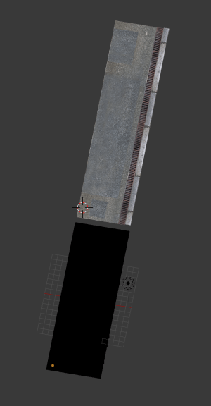 texture blender turns single road texturing