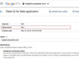 How Do I Find The Google S Oauth 2 0 Client Secret Key For Developing