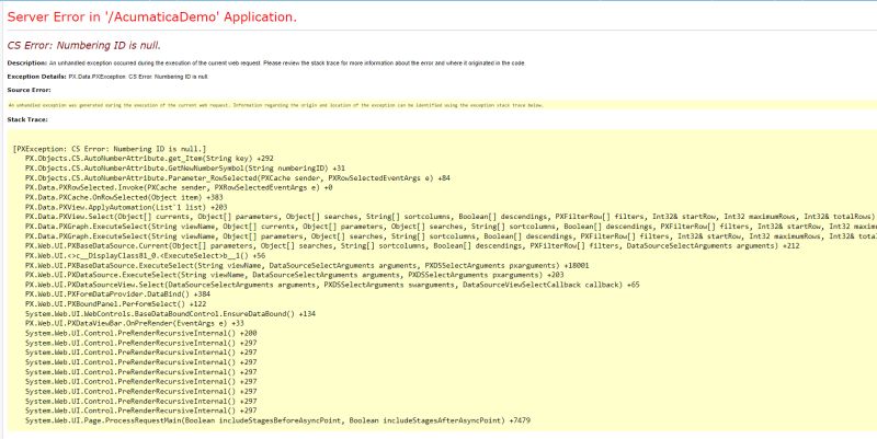 Acumatica Autonumeration Error Cs Error Numbering Id Is Null - Best Geometric Backgrounds in Ultra HD