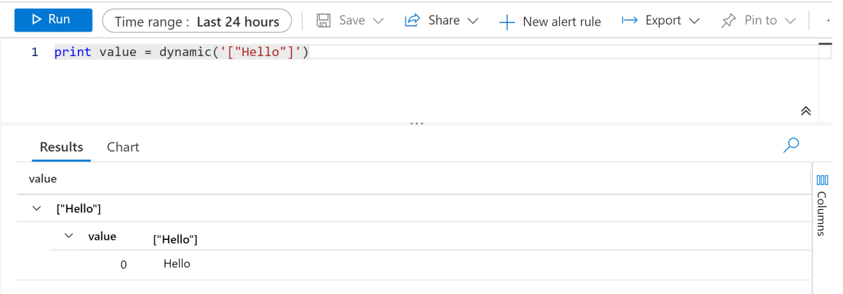 Azure Monitor GUI