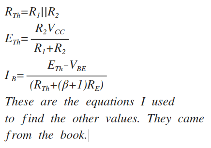 Finding The Q Point For V Collector Emitter And Collector
