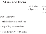 Self Learning What Is The Standard Form Of A Linear Programming Lp