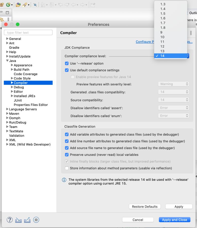 How To Use Java Version 15 In Eclipse 2020 09 Stack Overflow - Elegant Desktop Sunset Images | Free Download