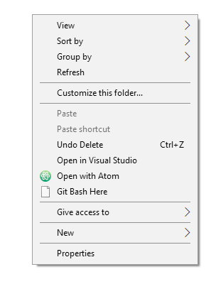 Remove Item From Context Menu Of Folder Empty Space Super User