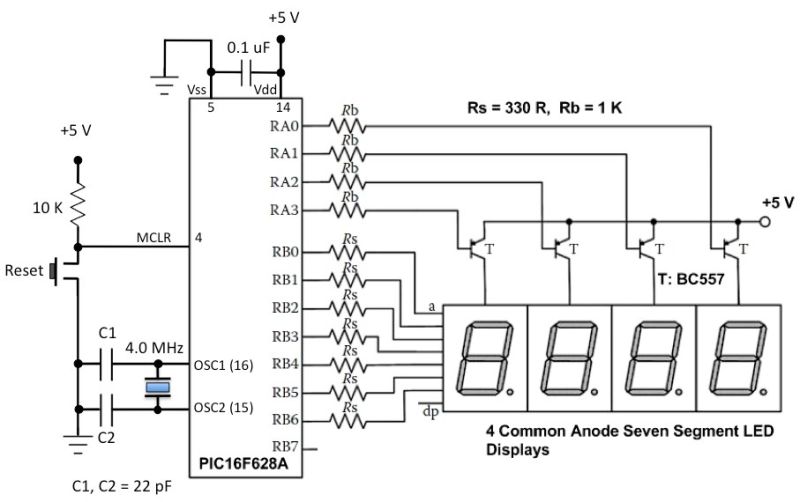 7segmentdisplay How To Determine Resistor Value Calculation For - Download Ultra HD Minimal Art | Desktop