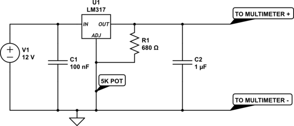 10 Volt Regulator Lm317t Circuit Diagram Wiring Diagram