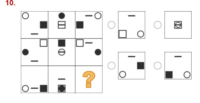 Pattern Progressive Matrix Question Squares Circles Triangles In - Premium Geometric Photo Gallery - 8K