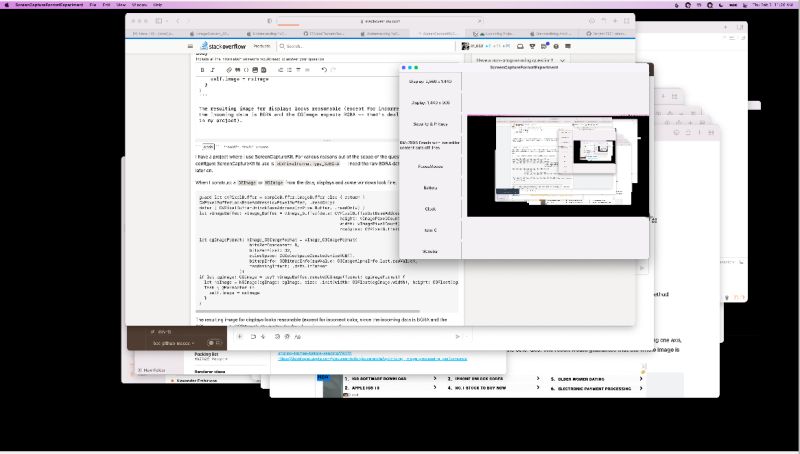 Swift Screencapturekit Cvpixelbuffer Format Yields Unexpected Results - HD Geometric Textures for Desktop