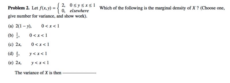 Probability Question Finding Variance From Marginal Y Mathematics Stack Exchange - Vintage Image Collection - Desktop Quality