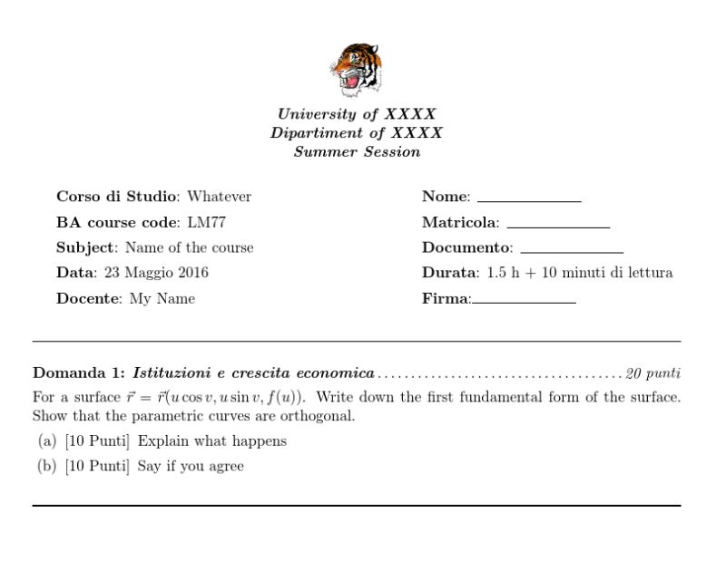 Exam Template Problems Tex Latex Stack Exchange - Incredible Geometric Wallpaper - Retina