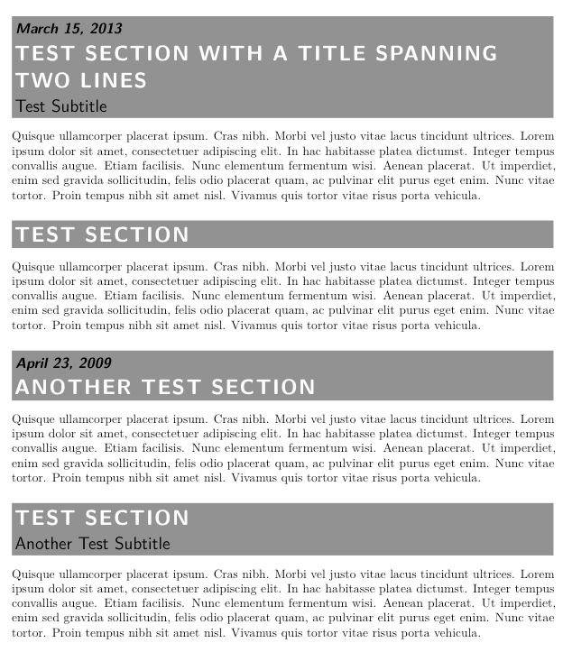 Sectioning Section Title With Subtitle Tex Latex Stack Exchange - Landscape Backgrounds - Perfect Full HD Collection